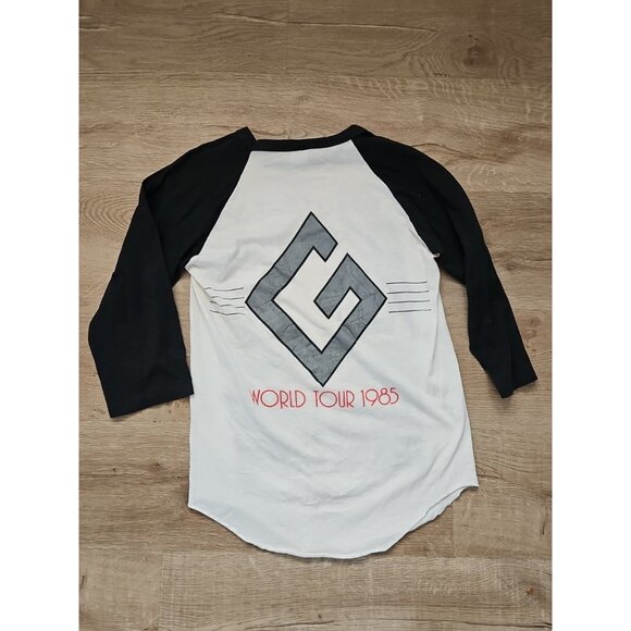 Giuffria 1985 World Tour T-Shirt, Men's M, White/Black Raglan Vintage - Picture 5 of 5